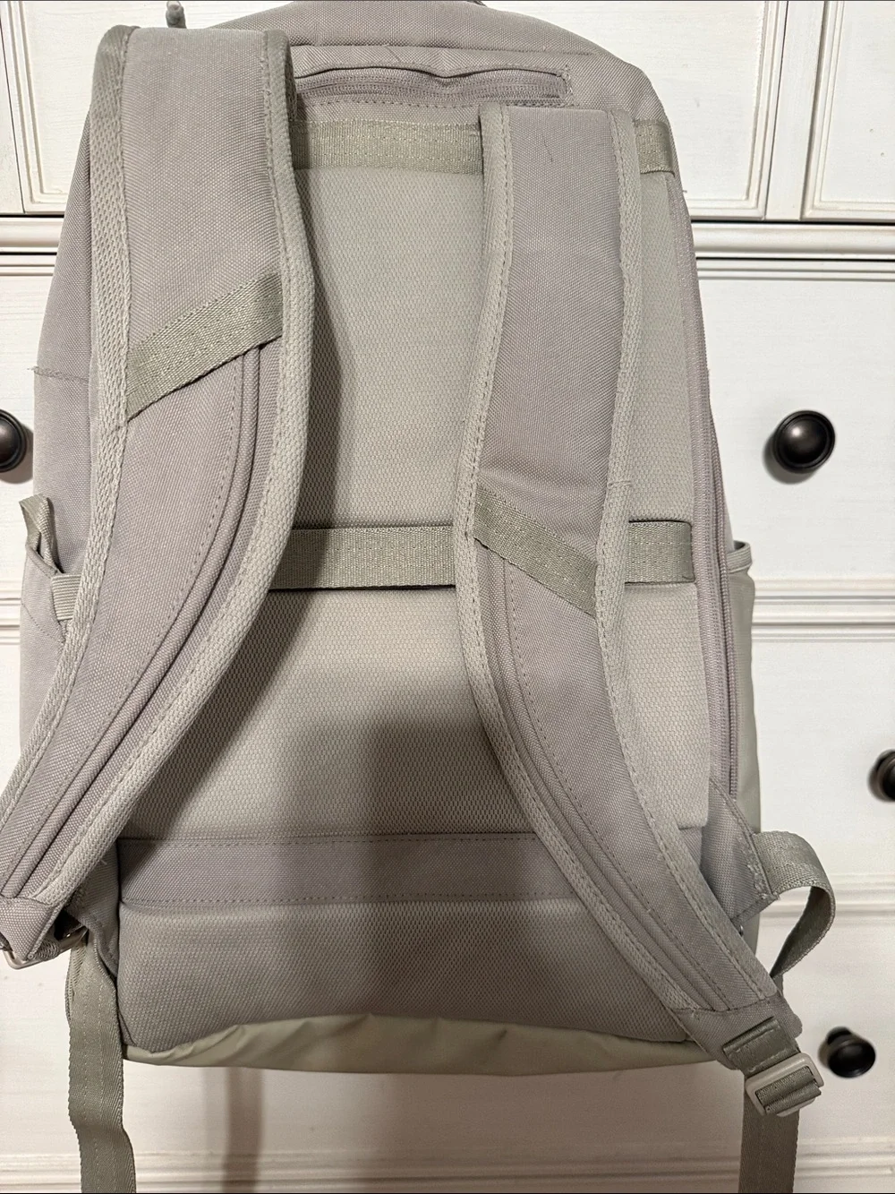 Nike Men's Backpack - Light Beige Canvas Utility Pack